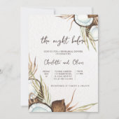 Tropisch am Abend vor der Probe Einladung (Vorderseite)