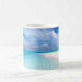 Tropisch an der personalisierten Küste Kaffeetasse (Mittel)