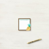 tropisch | Ananas Post-it Klebezettel (Auf Schreibtisch)