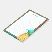 tropisch | Ananas Post-it Klebezettel (angewinkelt)