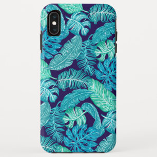 Tropisch-aquamarin-grüne hawaiianische Blätter Case-Mate iPhone Hülle