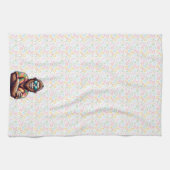 Tropisch/Beach yeti/bigfoot Geschirrtuch (Horizontal)