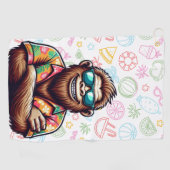 Tropisch/Beach yeti/bigfoot Golfhandtuch (Horizontal)