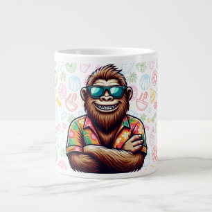 Tropisch/Beach yeti/bigfoot Jumbo-Tasse