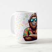 Tropisch/Beach yeti/bigfoot Kaffeetasse (Vorderseite Links)