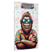 Tropisch/Beach yeti/bigfoot Klemmbrett (Rechts)
