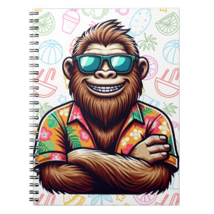 Tropisch/Beach yeti/bigfoot Notizblock