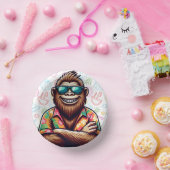 Tropisch/Beach yeti/bigfoot Pappteller (Party)