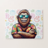 Tropisch/Beach yeti/bigfoot Puzzle (Horizontal)