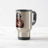 Tropisch/Beach yeti/bigfoot Reisebecher (VorderseiteRechts)