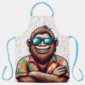 Tropisch/Beach yeti/bigfoot Schürze (Vorderseite)