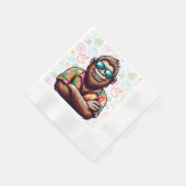 Tropisch/Beach yeti/bigfoot Serviette (Ecke)
