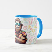 Tropisch/Beach yeti/bigfoot Tasse (VorderseiteRechts)