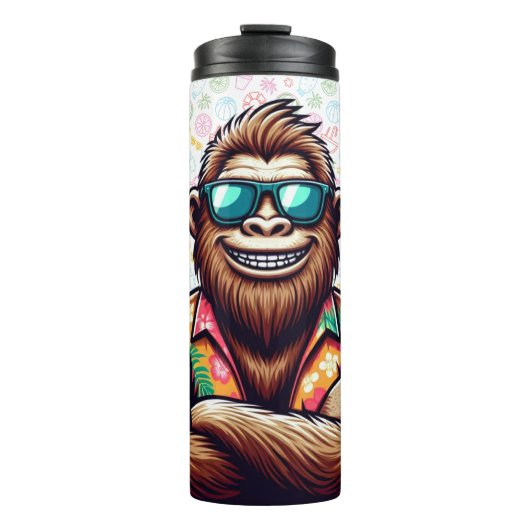 Tropisch/Beach yeti/bigfoot Thermosbecher (Vorderseite)