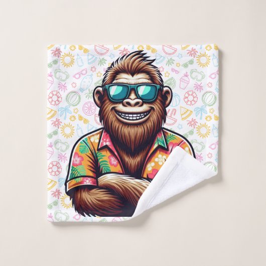Tropisch/Beach yeti/bigfoot Waschlappen (Waschlappen)