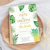 Tropisch bearbeitbare Summer Party Card Einladung