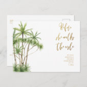 Tropisch, bevor sie das Aisle-Brautparty geht Postkarte (Vorne/Hinten)