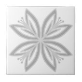 Tropisch-blau-weiß Fliese (Vorderseite)