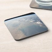 Tropisch blaue Gewässer des Persischen Golfs. 2 Getränkeuntersetzer (Linke Seite)