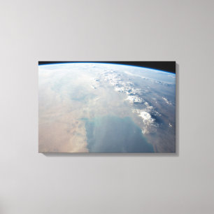 Tropisch blaue Gewässer des Persischen Golfs. 2 Leinwanddruck