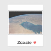 Tropisch blaue Gewässer des Persischen Golfs. Aufkleber (Blatt)