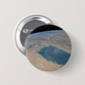 Tropisch blaue Gewässer des Persischen Golfs. Button (Vorne & Hinten)