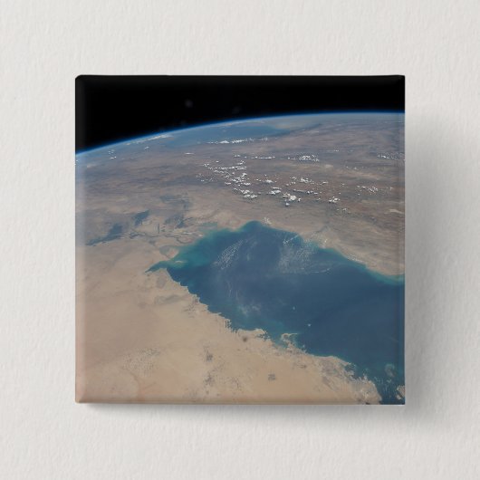 Tropisch blaue Gewässer des Persischen Golfs. Button (Vorderseite)