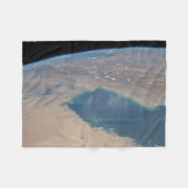 Tropisch blaue Gewässer des Persischen Golfs. Fleecedecke (Vorderseite (Horizontal))