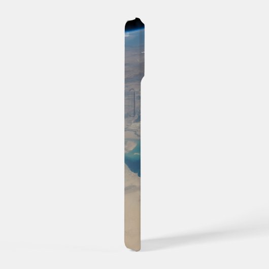 Tropisch blaue Gewässer des Persischen Golfs. iPhone 15 Hülle (Rechte Seite)