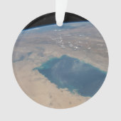 Tropisch blaue Gewässer des Persischen Golfs. Ornament (Vorderseite)