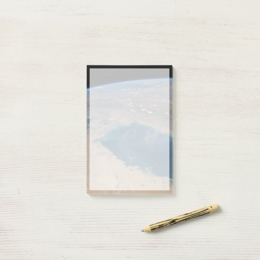 Tropisch blaue Gewässer des Persischen Golfs. Post-it Klebezettel (Auf Schreibtisch)