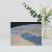 Tropisch blaue Gewässer des Persischen Golfs. Postkarte (Stehend Vorderseite)