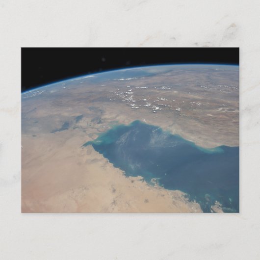 Tropisch blaue Gewässer des Persischen Golfs. Postkarte (Vorderseite)