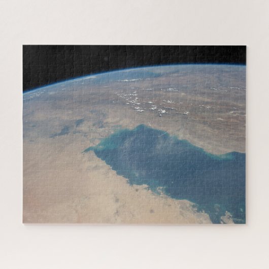 Tropisch blaue Gewässer des Persischen Golfs. Puzzle (Horizontal)