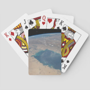 Tropisch blaue Gewässer des Persischen Golfs. Spielkarten