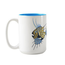 Tropisch Blauer Gelber Wasserfisch