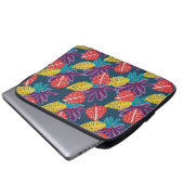 Tropisch-blumenfarbener Hawaii Laptopschutzhülle (Vorne Knopf)