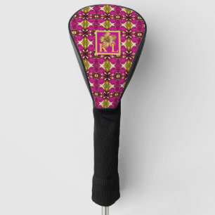 Tropisch Bohemian Hawaiian Monogrammiert Golf Headcover