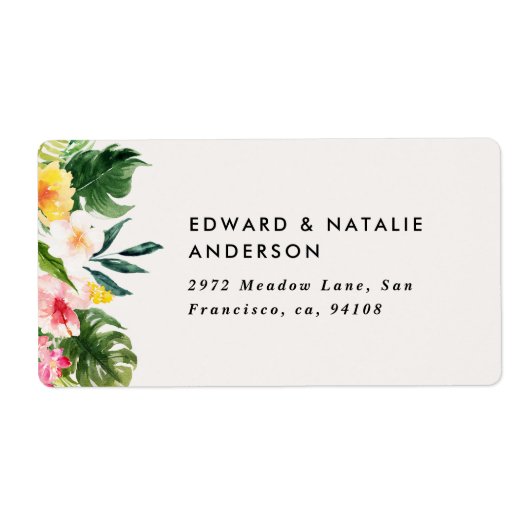 tropisch botanisch floralfarbig (Vorne)