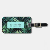 tropisch botanisch gepäckanhänger (Vorderseite horizontal)