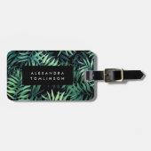 tropisch botanisch gepäckanhänger (Vorderseite horizontal)