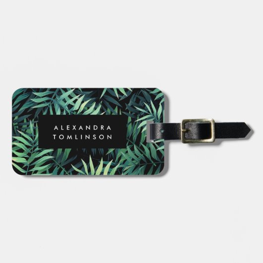 tropisch botanisch gepäckanhänger (Vorderseite horizontal)