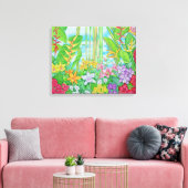 tropisch botanisch leinwanddruck (Insitu (Wohnzimmer))