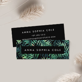 tropisch botanisch mini visitenkarte