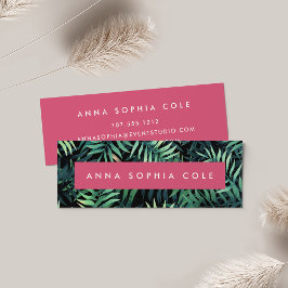 tropisch botanisch mini visitenkarte