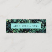 tropisch botanisch mini visitenkarte (Vorderseite)