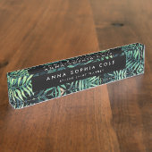tropisch botanisch namensplakette (Seite)