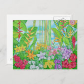 tropisch botanisch postkarte (Vorne/Hinten)
