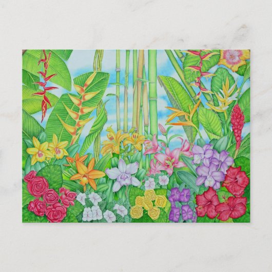 tropisch botanisch postkarte (Vorderseite)