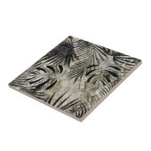 Tropisch, botanisch, Schlangenhaut, Blätter, Fliese (Seite)